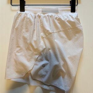 lululemon athletica Men’s White Perforated Athletic Shorts
